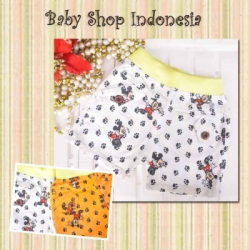 LS010 Celana Pendek Katun Mickey Mouse 58 Creme  large